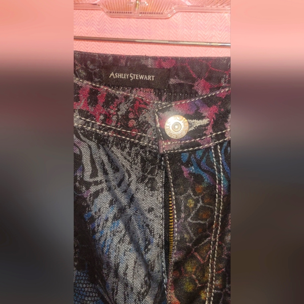 Size 22W Ashley Stewart Colorful Leopard Print